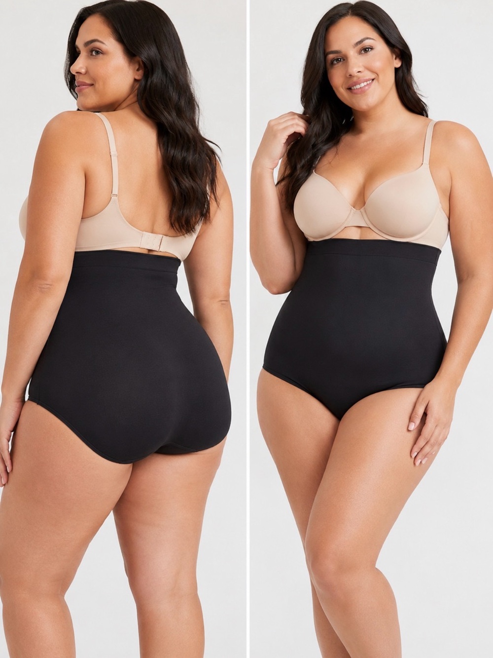 Yummie High Waist Shaping Brief Black Firm Compression Seamless Shapewear NWT 2X
